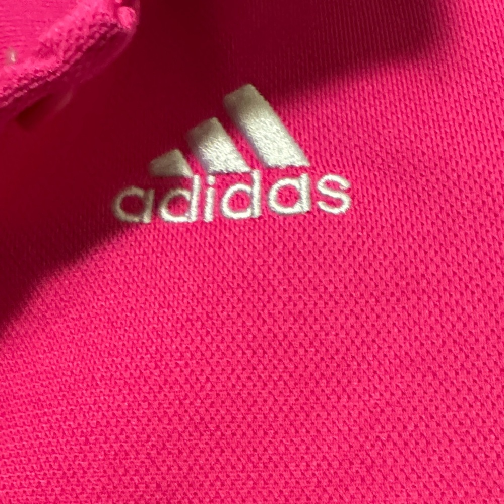Adidas Kids Pink Ruffle Polo Dress - Picture 3 of 5